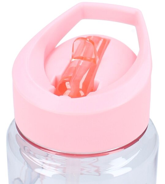 Dievčenská plastová fľaša na pitie Lilo & Stitch so slamkou - 450 ml