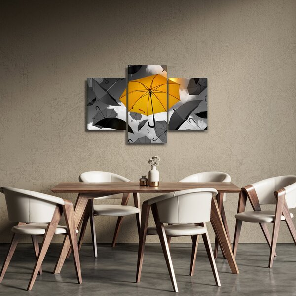 Obraz žltého dáždnika (90x60 cm)