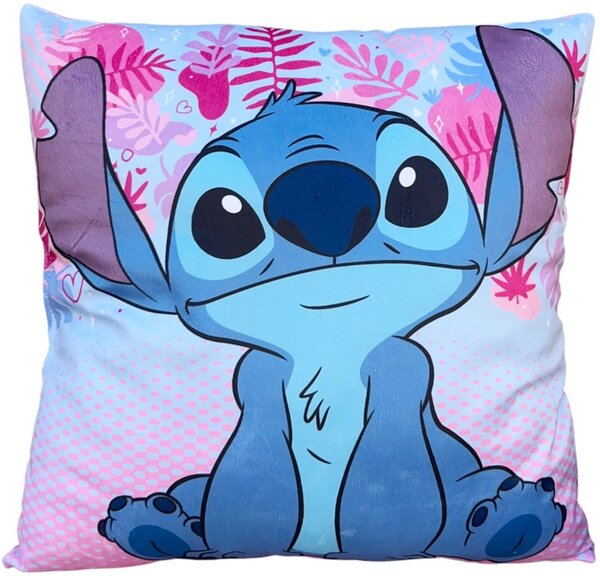 Obojstranný vankúš Lilo & Stitch - motív Stitch a Scrump - 38 x 38 cm