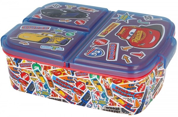 Multibox na desiatu Autá / Cars od Disney s 3 priehradkami