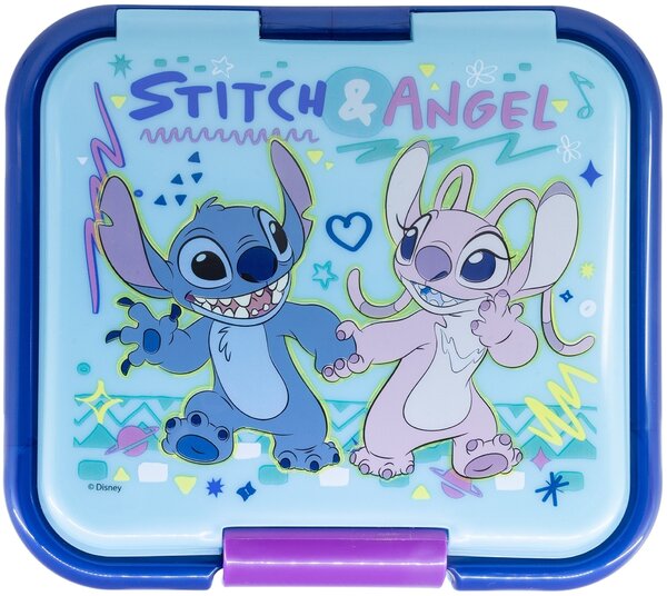 Robustný multibox na desiatu Stitch & Angel s 3 priehradkami