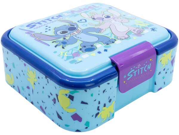 Robustný multibox na desiatu Stitch & Angel s 3 priehradkami