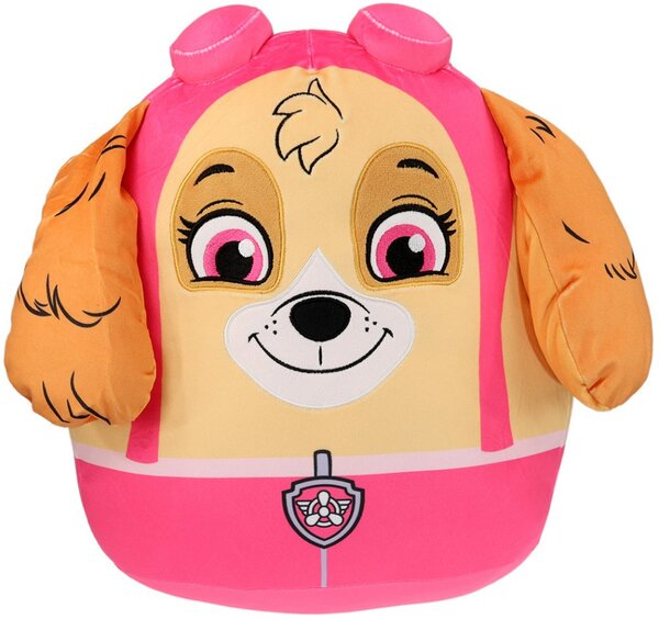 Squish vankúšik Labková patrola - Paw Patrol - motív Skye - 36×32×17 cm