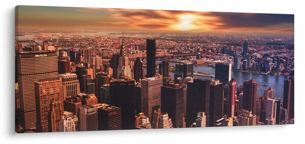 Obraz - Pohľad na metropole (120x50 cm)