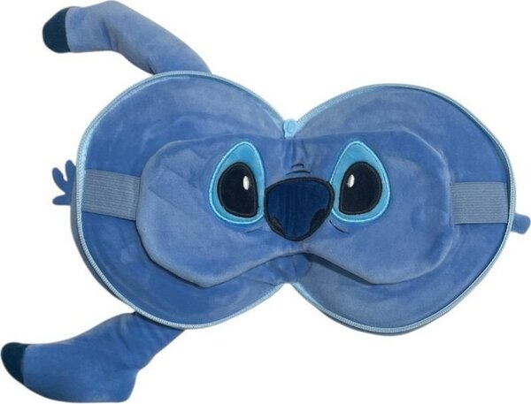 Plyšový cestovný vankúšik s očnou maskou Stitch