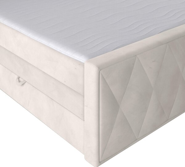 BOXSPRINGOVÁ POSTEĽ, 180/200 cm, biela Livetastic - Online Only spálne, Online Only
