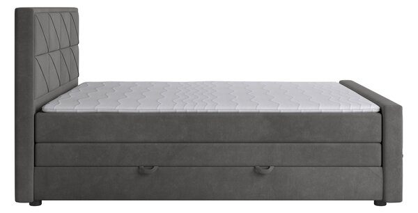 BOXSPRINGOVÁ POSTEĽ, 180/200 cm, antracitová MID.YOU - Online Only spálne, Online Only