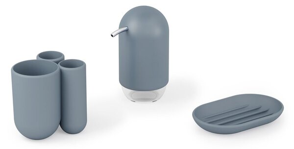 Modrý plastový dávkovač mydla 230 ml Touch – Umbra