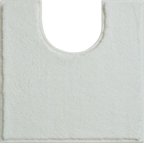GRUND Kúpeľňový koberec ROMAN biely Rozmer: 50x50 cm s výrezom na toaletu