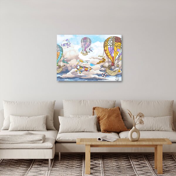 Obraz - Výprava v oblakoch (70x50 cm)