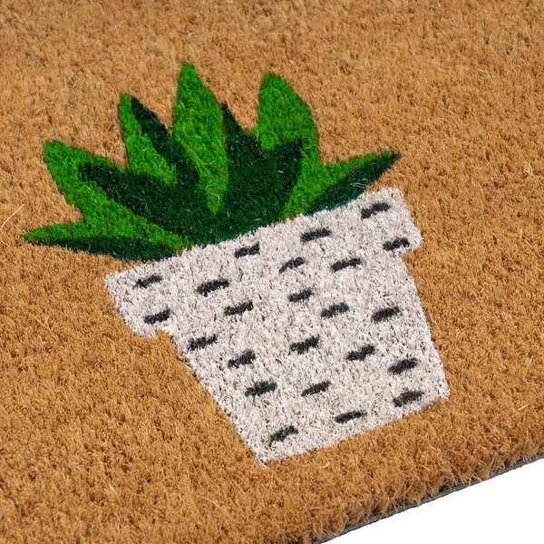 Rohožka z kokosového vlákna 25x75 cm Cactus – Casa Selección