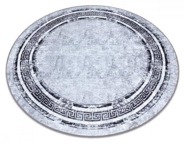 Kusový koberec Ater šedočierný kruh 80cm