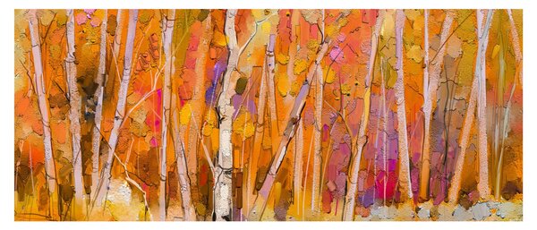 Obraz - Jesenný les (120x50 cm)