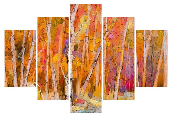 Obraz - Jesenný les (150x105 cm)