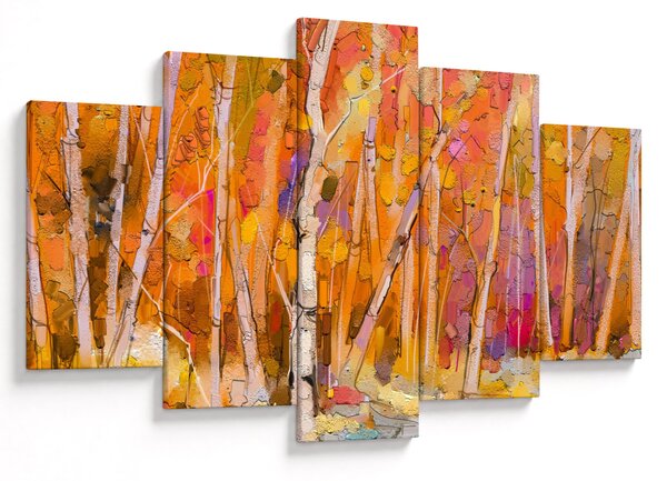 Obraz - Jesenný les (150x105 cm)