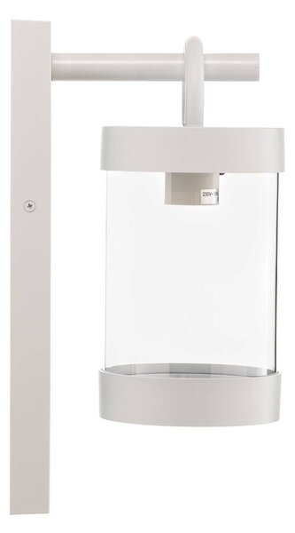 Trio Lighting Vonkajšie svietidlo Sambesi súmrakový snímač biela, Biela / opálová, Hliník, Moderný, Nástenné svietidlo