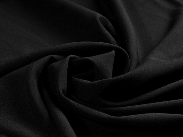 Dekoračná jednofarebná látka Rongo RG-014 Čierna - šírka 150 cm