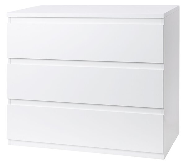 Livarno home Komoda Genf s 3 zásuvkami, biela (850000449)