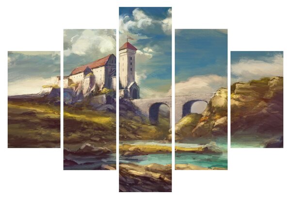 Obraz - Stredoveký hrad (150x105 cm)