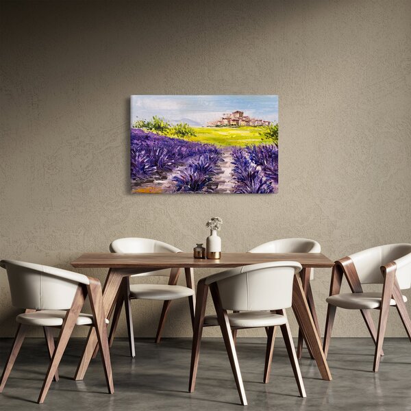 Obraz - Provance, Francúzsko, olejomaľba (90x60 cm)
