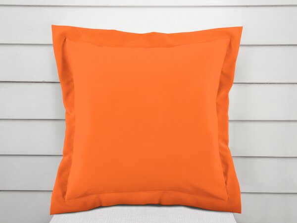 Biante Bavlnená obliečka na vankúš s lemom Moni MO-034 Sýto oranžová 30 x 50 cm
