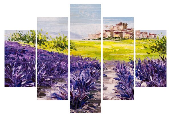 Obraz - Provance, Francúzsko, olejomaľba (150x105 cm)