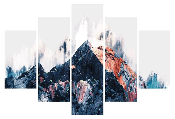 Obraz - Abstraktná hora (150x105 cm)