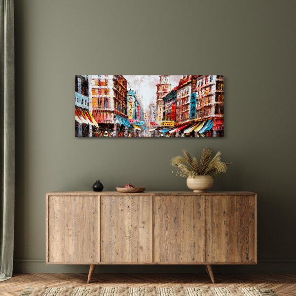Obrázok - Hong Kong, olejomaľba (120x50 cm)