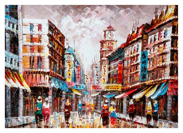 Obrázok - Hong Kong, olejomaľba (70x50 cm)