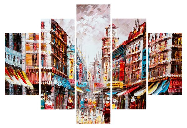 Obrázok - Hong Kong, olejomaľba (150x105 cm)