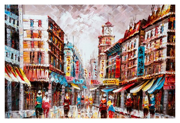 Obrázok - Hong Kong, olejomaľba (90x60 cm)