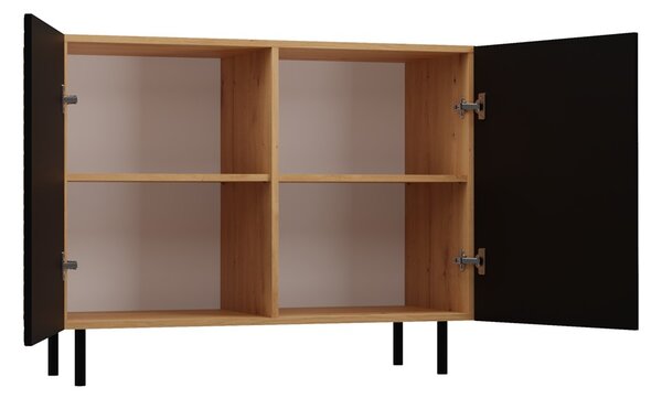 TP Living Komoda KAMA 100 cm dub artisan/čierna