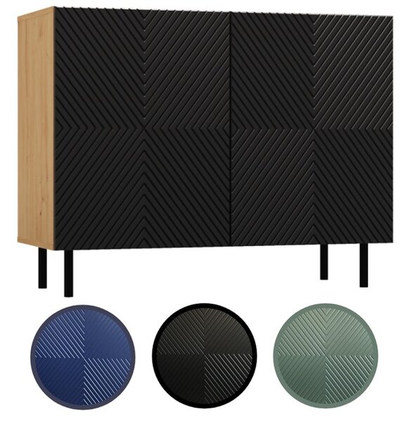TP Living Komoda KAMA 100 cm dub artisan/čierna