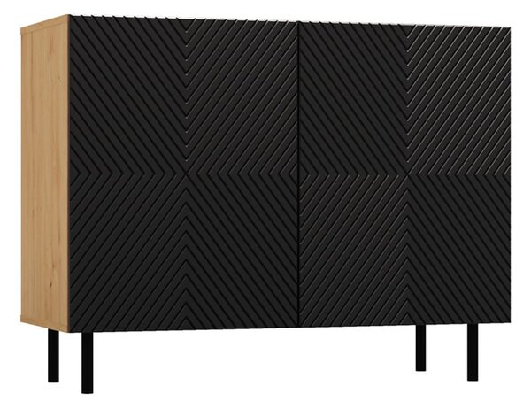 TP Living Komoda KAMA 100 cm dub artisan/čierna