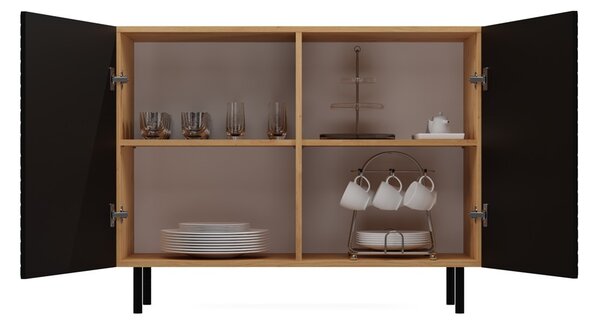 TP Living Komoda KAMA 100 cm dub artisan/čierna