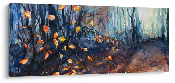 Obraz - Lúče jesenného slnka (120x50 cm)