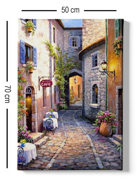 Wallity Obraz na plátne Seaside town aisle 50x70 cm