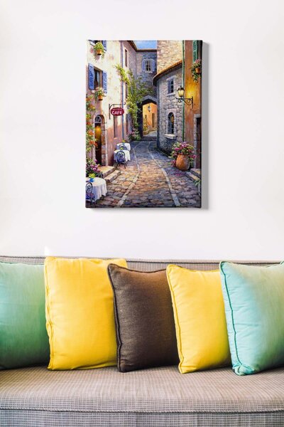 Wallity Obraz na plátne Seaside town aisle 50x70 cm