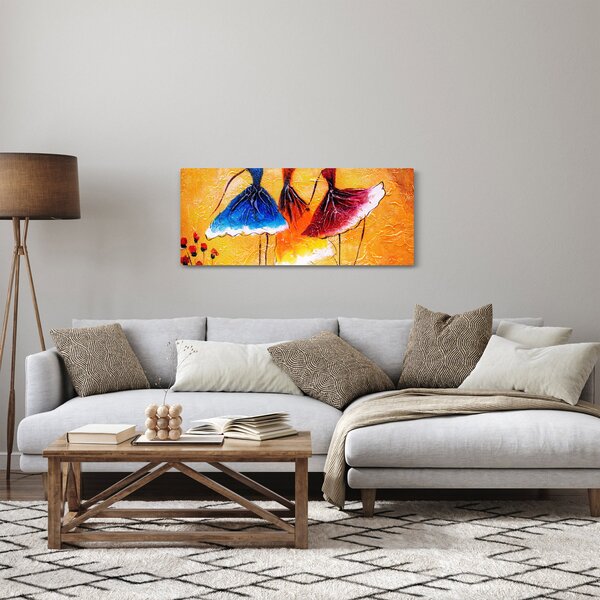 Obraz - Olejomaľba, baletky (120x50 cm)
