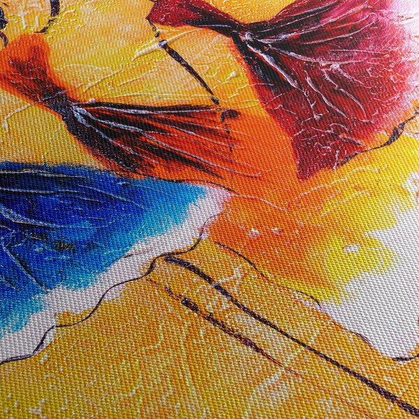 Obraz - Olejomaľba, baletky (120x50 cm)