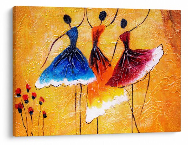 Obraz - Olejomaľba, baletky (70x50 cm)