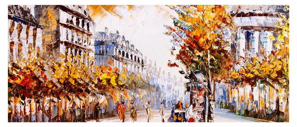 Obraz - Ulica v Paríži (120x50 cm)