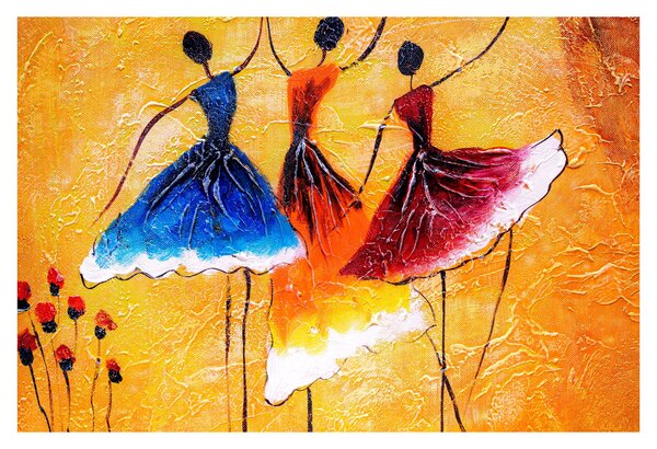 Obraz - Olejomaľba, baletky (90x60 cm)