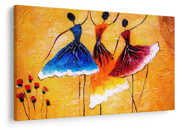 Obraz - Olejomaľba, baletky (90x60 cm)