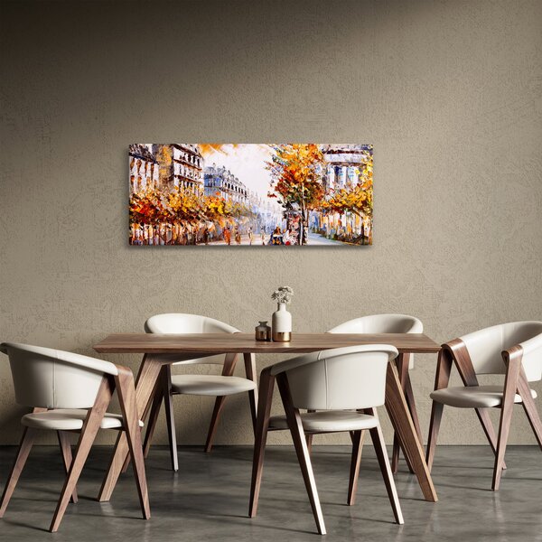 Obraz - Ulica v Paríži (120x50 cm)