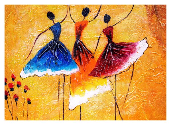Obraz - Olejomaľba, baletky (70x50 cm)