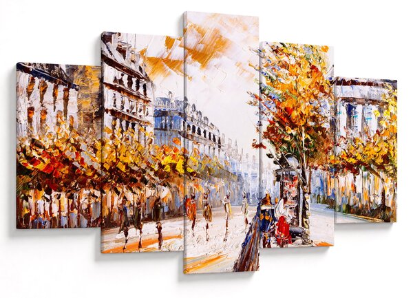 Obraz - Ulica v Paríži (150x105 cm)