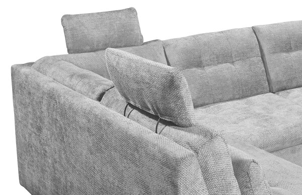 SEDACIA SÚPRAVA, textil, sivá Livetastic - Sedačky, Online Only