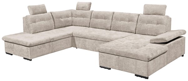 SEDACIA SÚPRAVA, textil, sivobéžová Livetastic - Sedačky, Online Only