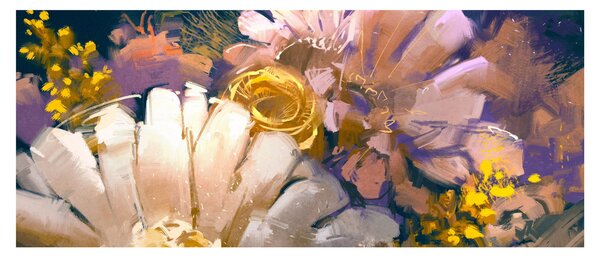 Obraz kvetov (120x50 cm)